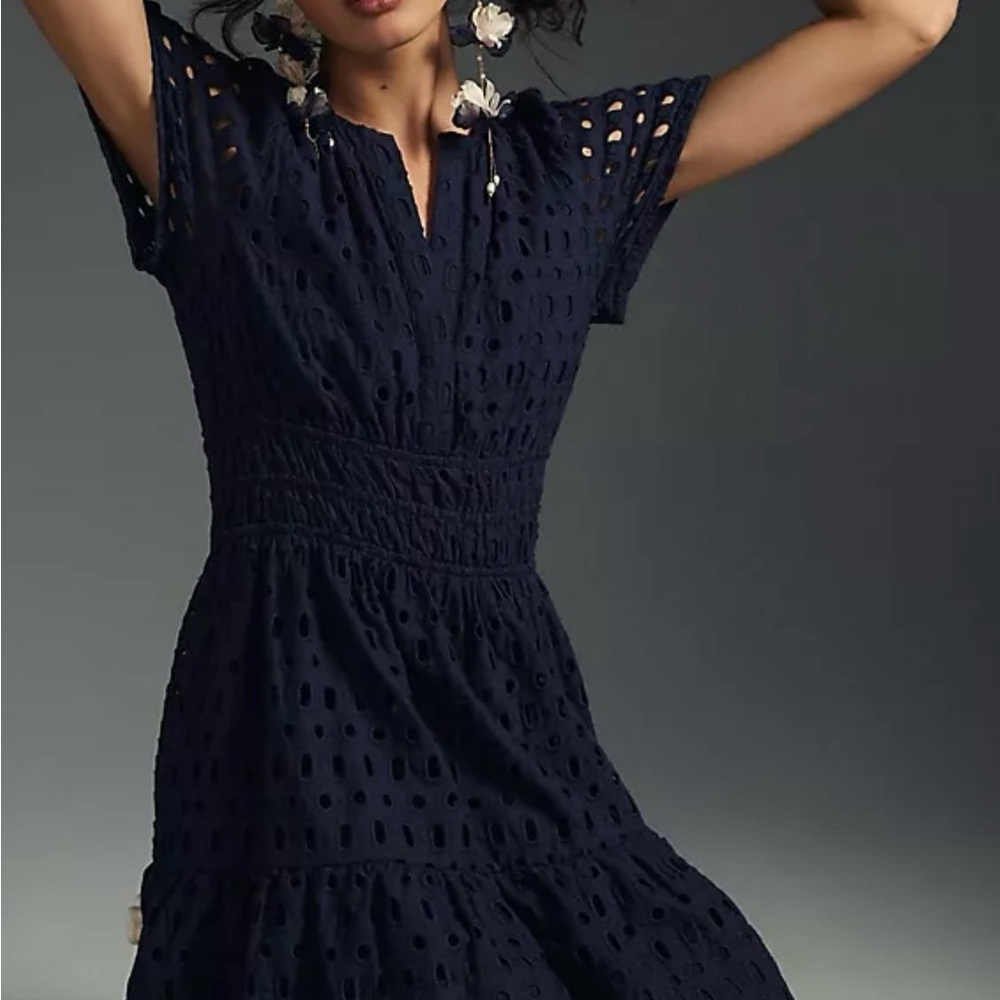 The Somerset Eyelet Mini Dress